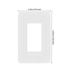 Lutron Claro Multi-Gang Wallplate, Screwless Designer Style, Gloss Finish