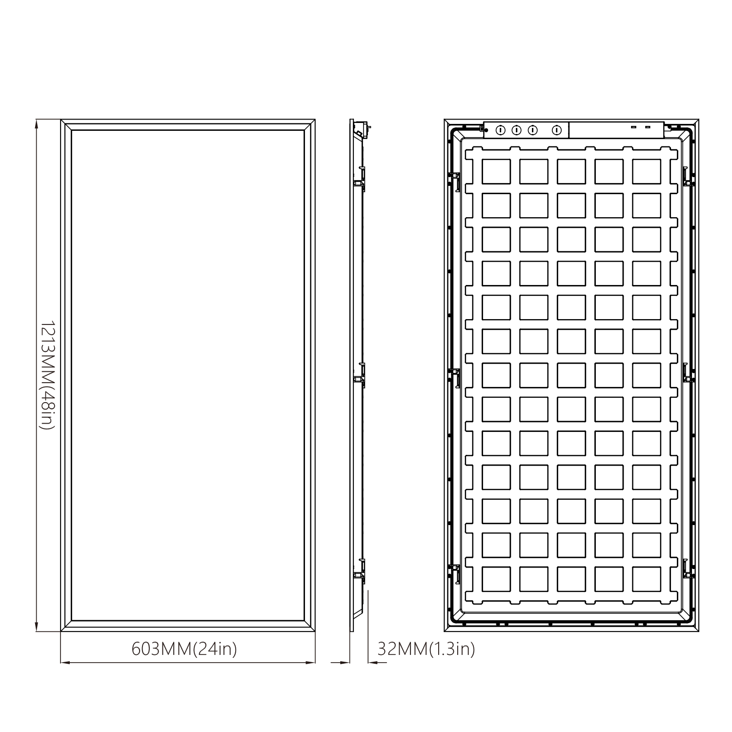 LED 2x4 Ceiling Panel Light, 50W/40W/30W, 120-347V, Selectable Wattage & CCT, 6600 Lumens