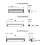 LED Satin Nickel Vanity Light, Candle, Selectable CCT, 3200 Lumens