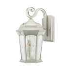 White wall lantern side perspective without illumination