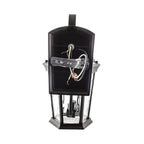 Bronze wall lantern rear wiring view