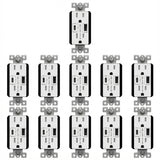 Enerlites 60W Power Delivery, Type A/C USB Outlet, Tamper-Resistant 15A Duplex Receptacles