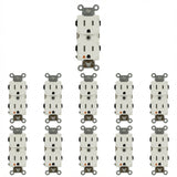 Enerlites Industrial Grade Isolated Ground Heavy Duty 15A Tamper-Resistant Duplex Receptacle, 5-15R