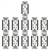 Enerlites 3.6A USB-A/C Wall Outlet, Tamper-Resistant 20A Duplex Receptacles