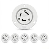 Enerlites Locking Flanged Outlet, 30A, L5-30RFO
