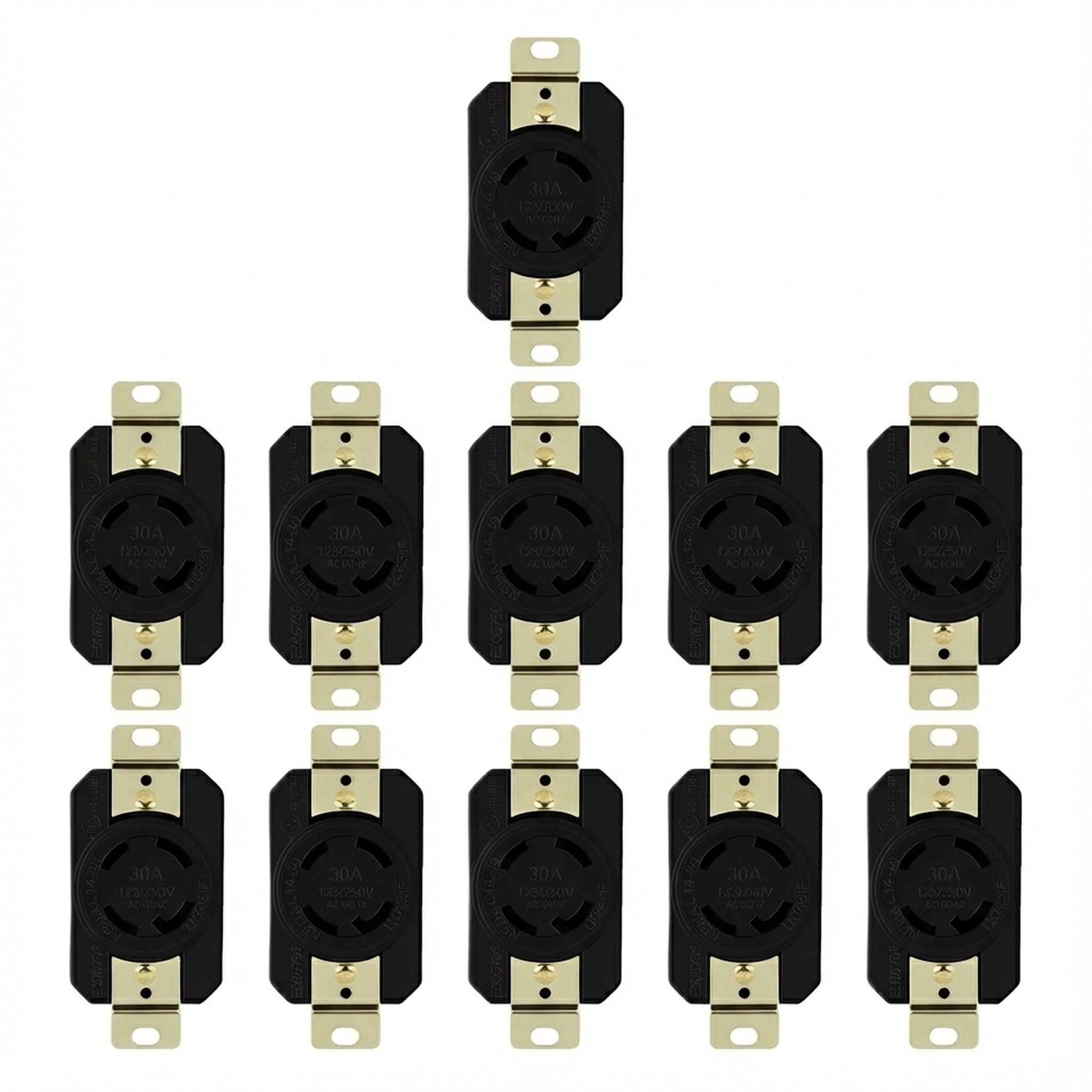 Enerlites Industrial Grade Locking Receptacle, 30A, L14-30R