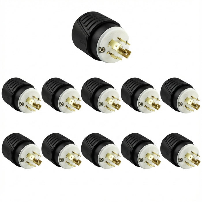 Enerlites Industrial Grade Locking Plug, 20A, L21-20P
