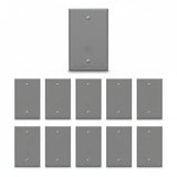 Enerlites 1-Gang Weatherproof Metal Blank Wall Plate