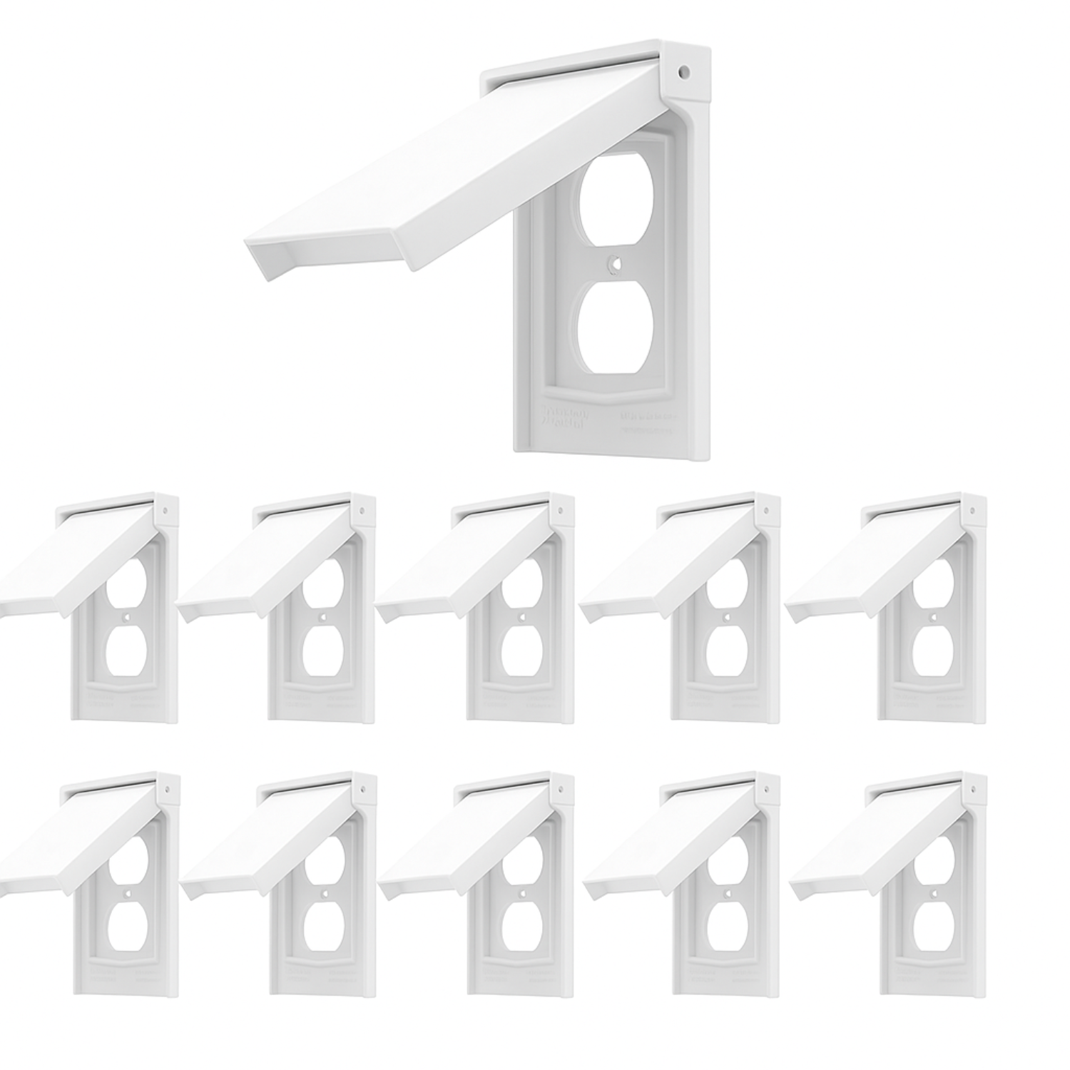 Enerlites 1-Gang Weatherproof Duplex Vertical Mount Wall Plate