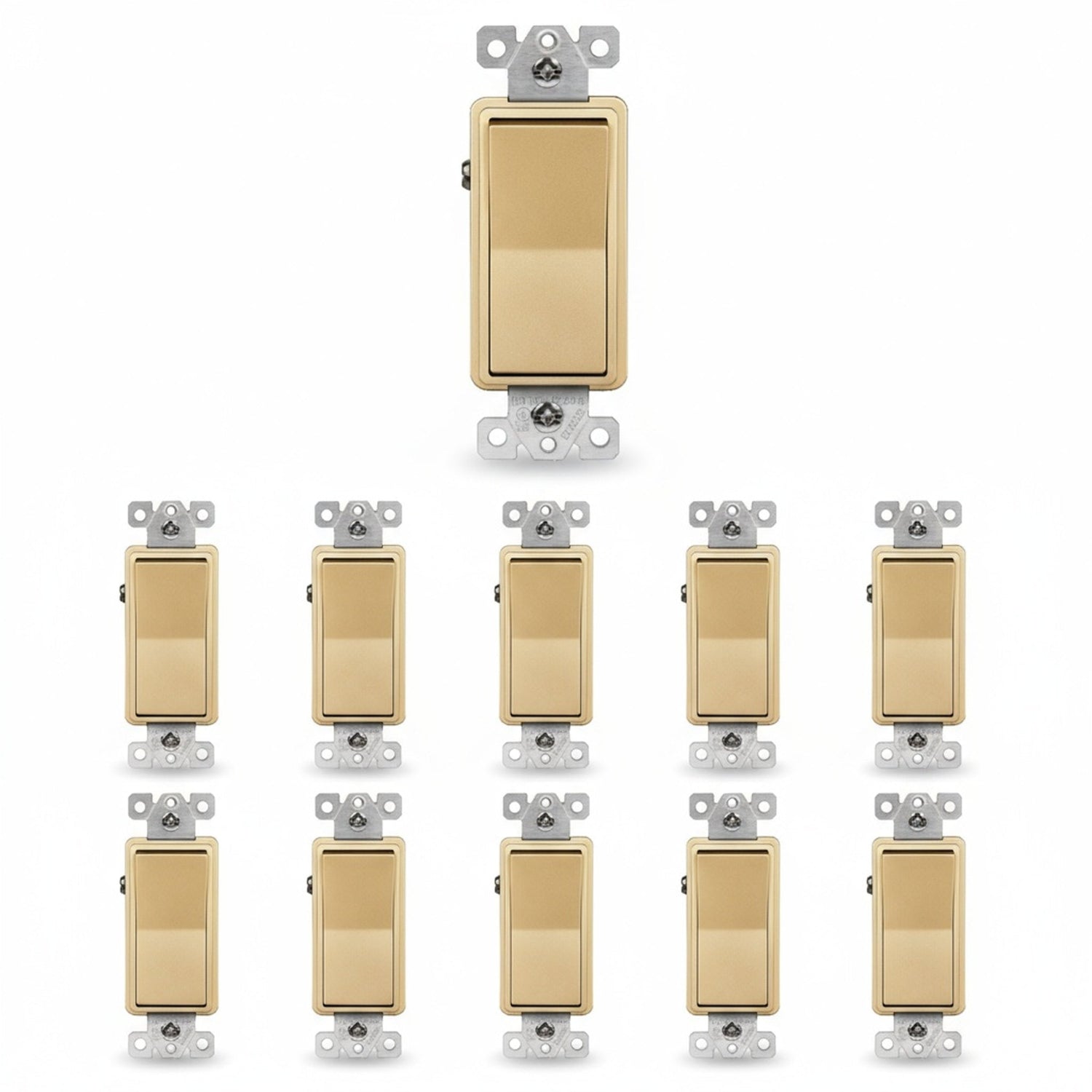Enerlites Residential Grade 15A Decorator Quiet Switch, Four-Way