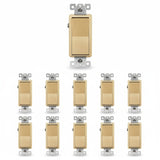 Enerlites Residential Grade 15A Decorator Quiet Switch, Four-Way