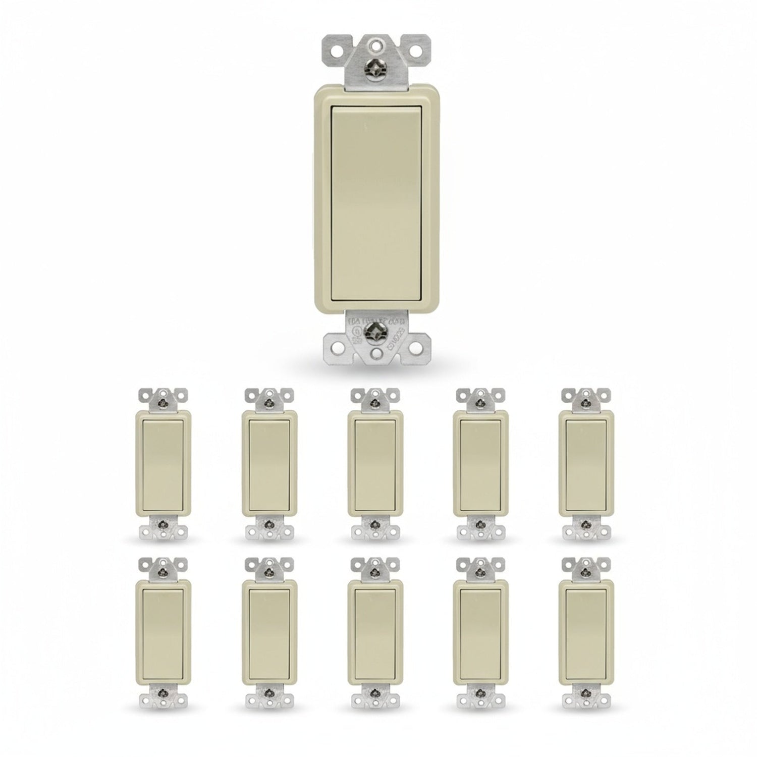 Enerlites Residential Grade 15A Decorator Quiet Switch, Four-Way