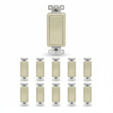 Enerlites Residential Grade 15A Decorator Quiet Switch, Four-Way