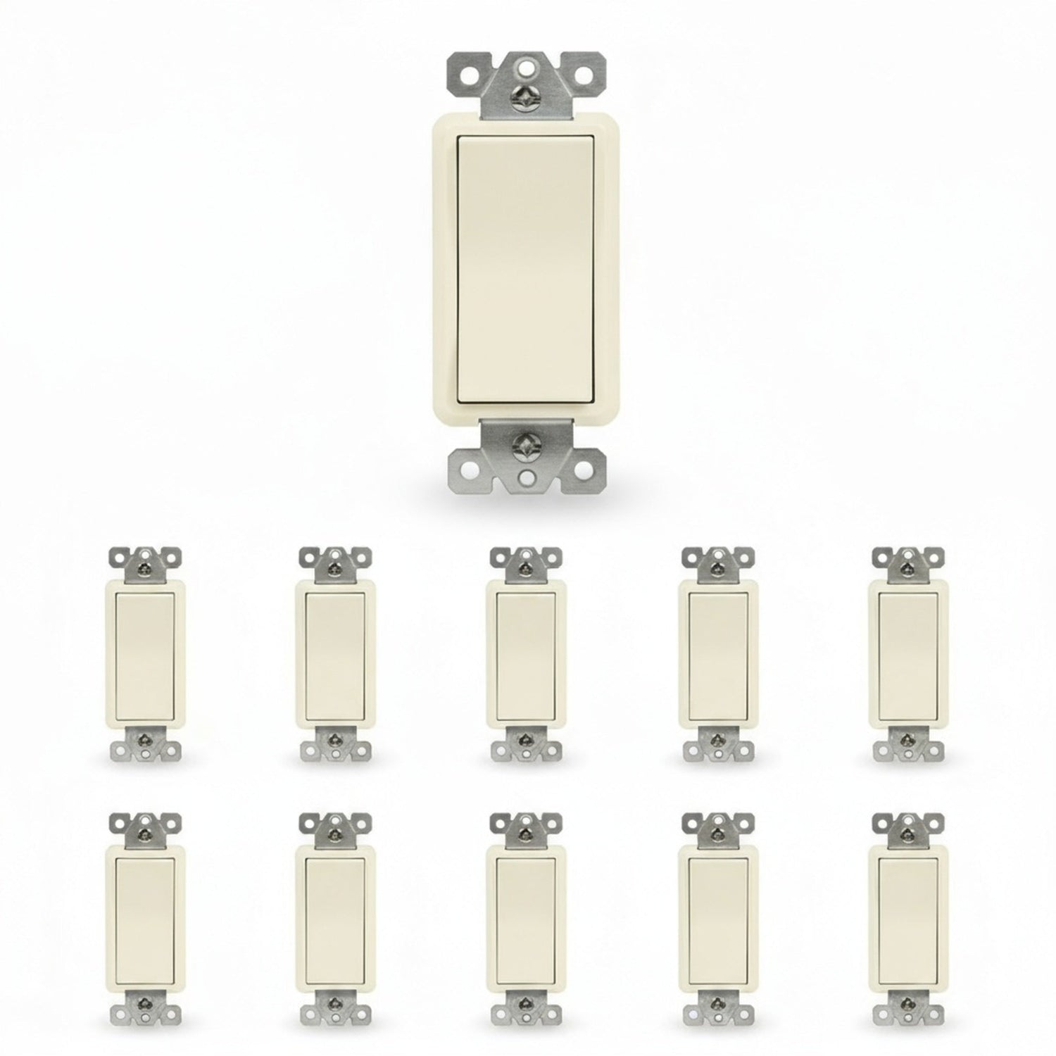 Enerlites Residential Grade 15A Decorator Quiet Switch, Four-Way