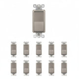 Enerlites Residential Grade 15A Decorator Quiet Switch, Four-Way