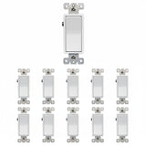 Enerlites Residential Grade 15A Decorator Quiet Switch, Four-Way