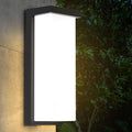 Tall black rectangular wall light outdoor application