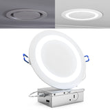 The LED Eclipse Downlight features advanced edge-lit technology for uniform, glare-free illumination across any surface.