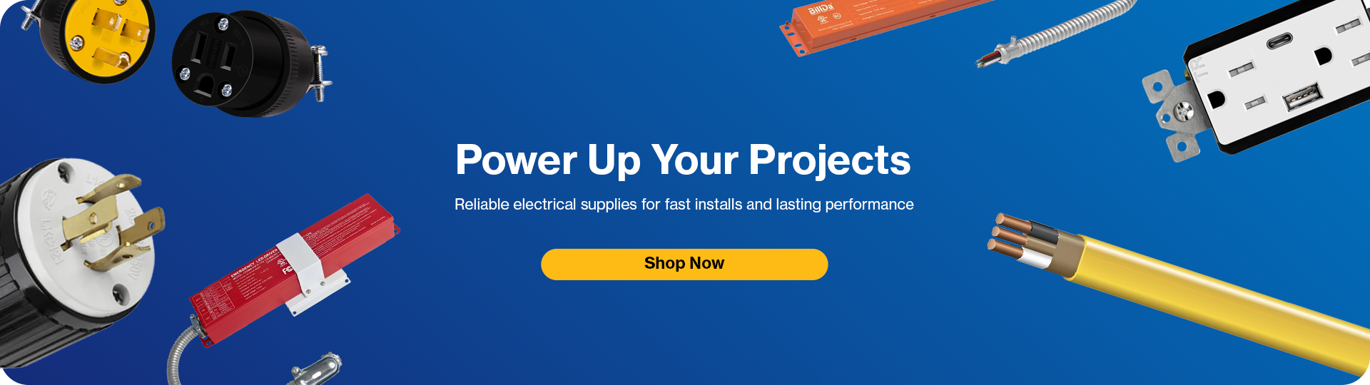 Electrical supplies banner