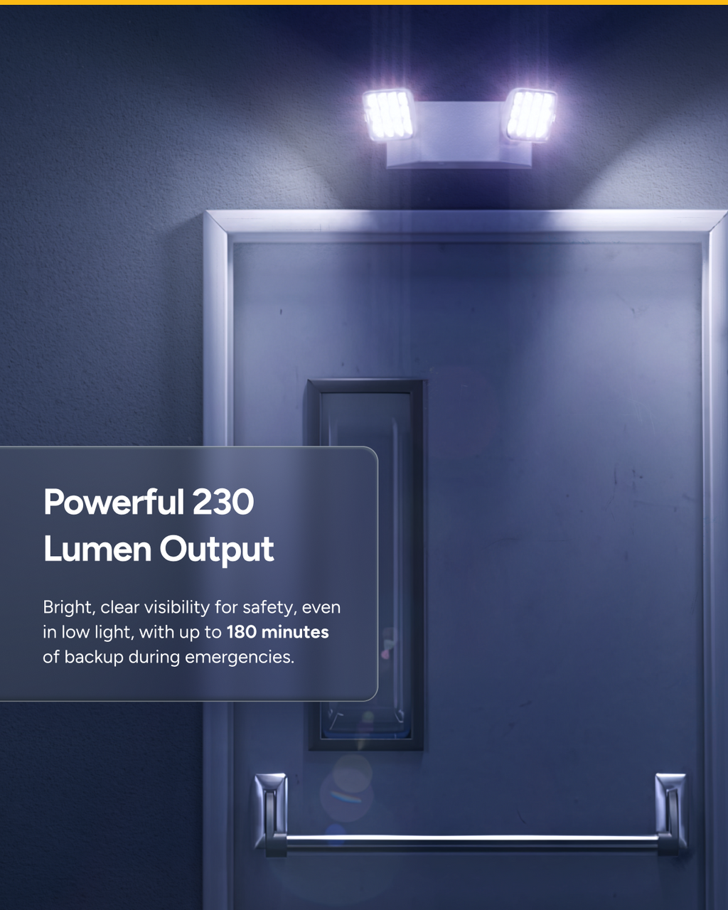 2 Head LED Emergency Light