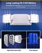 2 Head LED Emergency Light