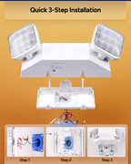 2 Head LED Emergency Light