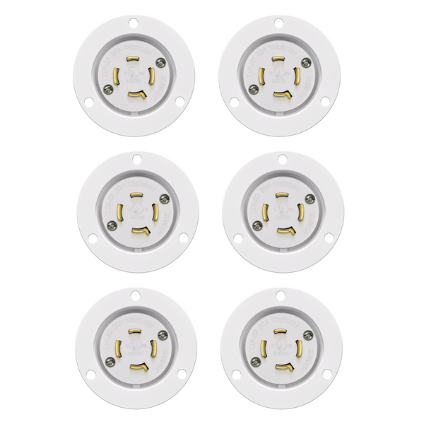 Enerlites Locking Flanged Inlet, 20A, L14-20PFI – Sunco Lighting