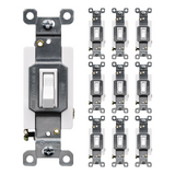 Enerlites Commercial Grade 20A Toggle Switch, Single Pole