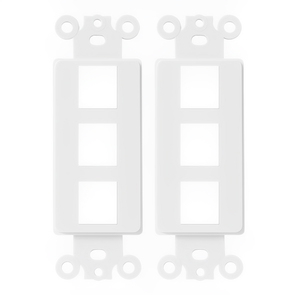 Enerlites 3-Port Decorator Data Wall Plate Insert – Sunco Lighting