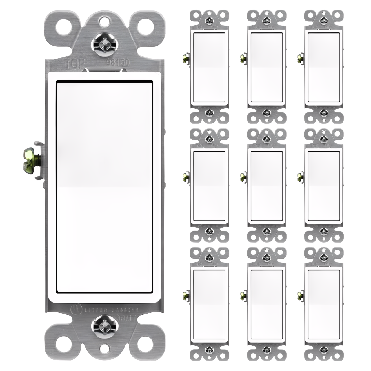 Enerlites Residential Grade Decorator Switch, Three-Way