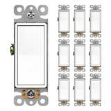 Enerlites Antimicrobial Residential Grade Decorator Switch, Three-Way