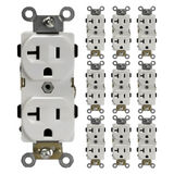 Enerlites Industrial Grade Heavy Duty 20A Duplex Receptacle, 5-20R