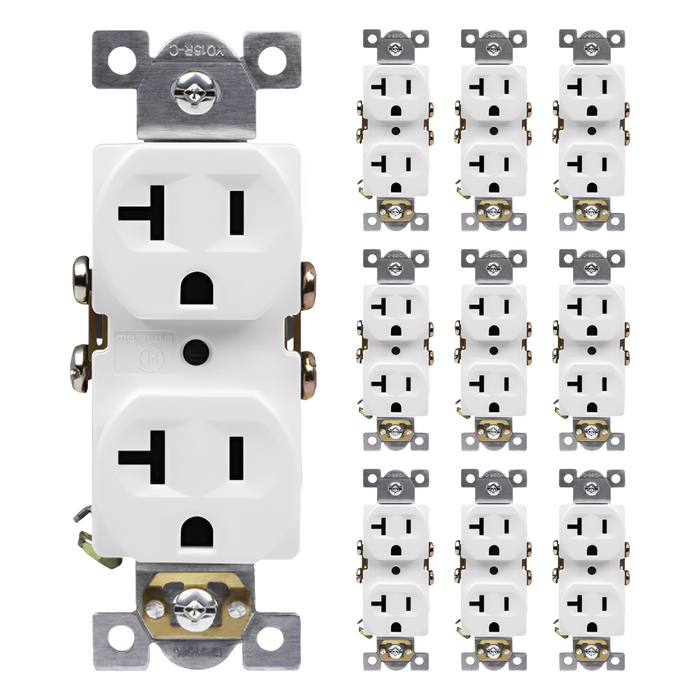 Enerlites Commercial Grade 20A Duplex Receptacle