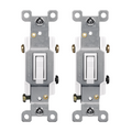 Enerlites Residential Grade 15A Toggle Switch, Three-Way