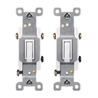 Enerlites Residential Grade 15A Toggle Switch, Three-Way