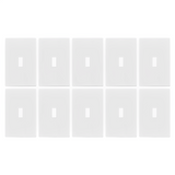 Enerlites Antimicrobial Screwless Toggle One-Gang Wall Plate