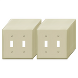 Enerlites Toggle Switch Two-Gang Wall Plate