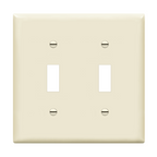 Enerlites Toggle Switch Two-Gang Wall Plate