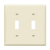 Enerlites Toggle Switch Two-Gang Wall Plate