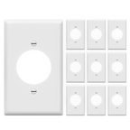 Enerlites Single Locking Receptacle One-Gang Wall Plate
