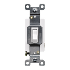 Enerlites Commercial Grade 20A Toggle Switch, Single Pole