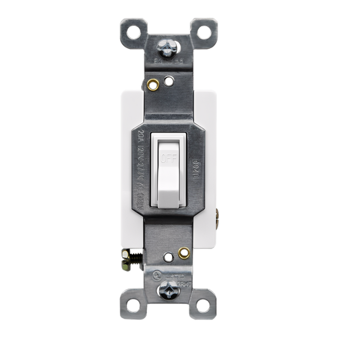 Enerlites Commercial Grade 20A Toggle Switch, Single Pole