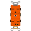 Enerlites Hospital Grade Isolated Ground Heavy Duty 15A Duplex Receptacle, 6-15R