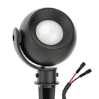 Sunco Orb, Outdoor Ball Spotlight with matte black finish.