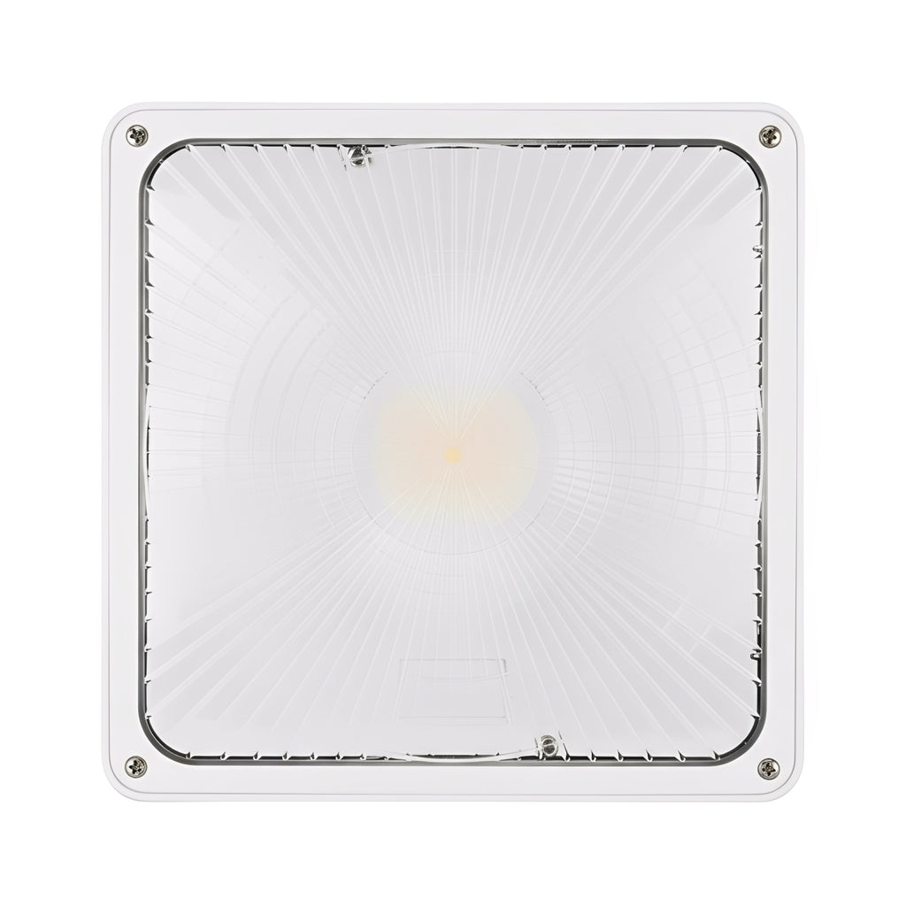 LED Canopy Light, 60W/46W/35W/24W, White, Selectable Wattage & CCT, 8400 Lumens