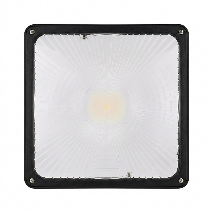 LED Canopy Light, 60W/46W/35W/24W, Black, Selectable Wattage & CCT, 8400 Lumens
