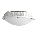 LED Canopy Light Fixture - 60W/40W/30W - Selectable Wattage - 10800 Lumens Max - 5000K Daylight - Dimmable - Round Oval Design - 250W HPS/HID Replacement for Gas Station Carport Warehouse - White
