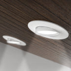 Recessed LED Retrofit Lighting, 5/6 Inch, Gimbal, Selectable CCT, 800 Lumens (Pure White Trim)
