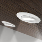 Recessed LED Retrofit Lighting, 5/6 Inch, Gimbal, Selectable CCT, 800 Lumens (Pure White Trim)