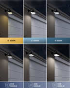 Available in 3000K, 4000K, and 5000K color temperature and selectable wattage